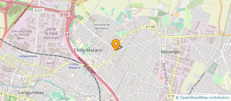 localisation de l'entreprise SCI CAMELIA à CHILLY-MAZARIN