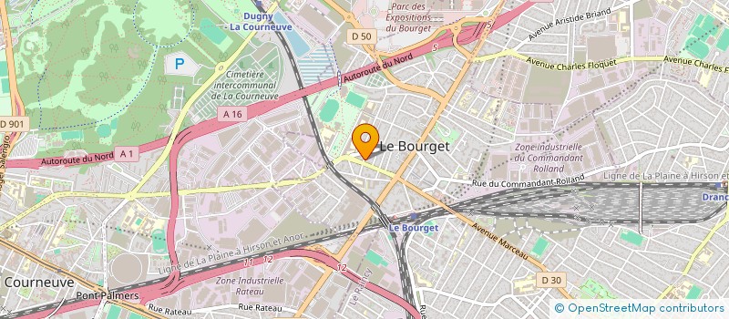 localisation de l'entreprise SCI CAMELIA à LE BOURGET