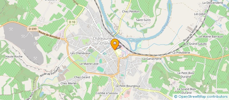 localisation de l'entreprise SCI CAMELIA à CHATEAUNEUF-SUR-CHARENTE
