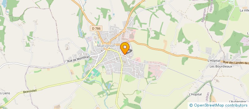 localisation de l'entreprise SCI CAMELIA  MATIGNON