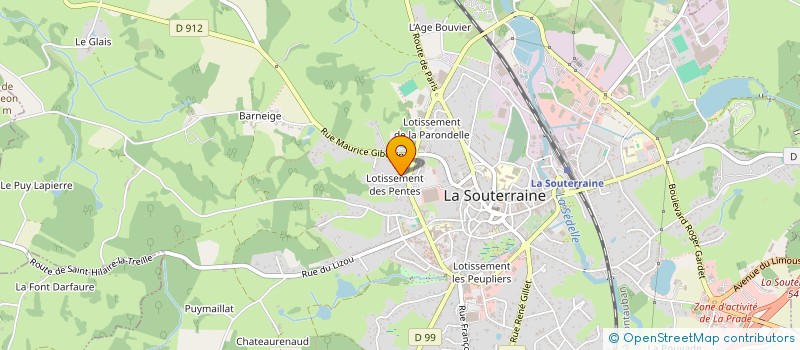 localisation de l'entreprise SCI CAMELIA  LA SOUTERRAINE