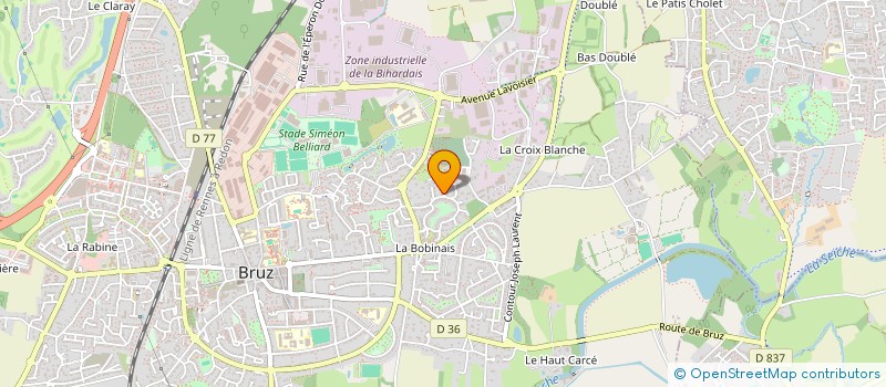 localisation de l'entreprise SCI CAMELIANE  BRUZ