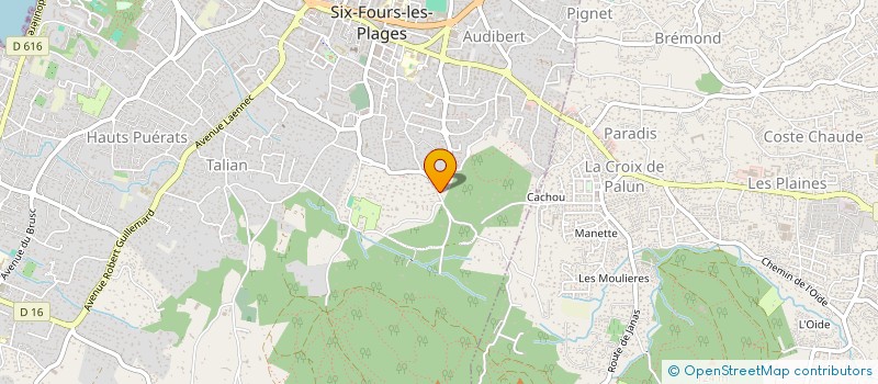 localisation de l'entreprise SCI CAMELIE à SIX-FOURS-LES-PLAGES