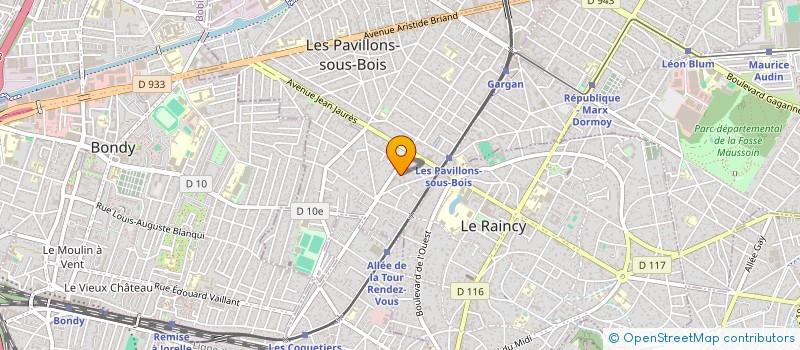 localisation de l'entreprise SCI CAMELINA  LES PAVILLONS-SOUS-BOIS