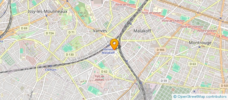 localisation de l'entreprise SCI CAMELINAT  MALAKOFF