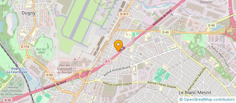localisation de l'entreprise SCI CAMELINAT à LE BLANC-MESNIL