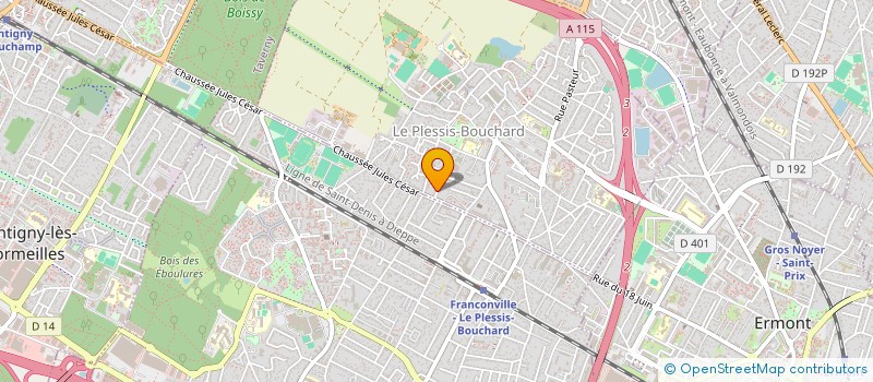 localisation de l'entreprise SCI CAMELINAT 61 à LE PLESSIS-BOUCHARD