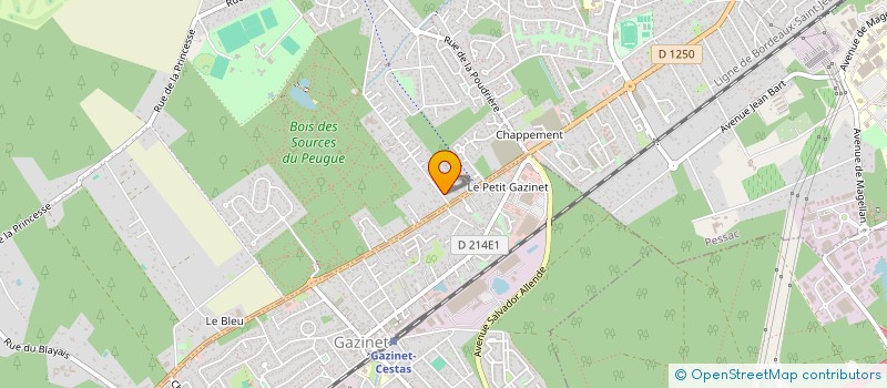 localisation de l'entreprise SCI CAMELINE  PESSAC