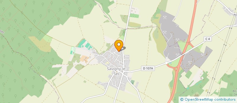 localisation de l'entreprise SCI CAMEVA  SAVIGNY-LE-SEC