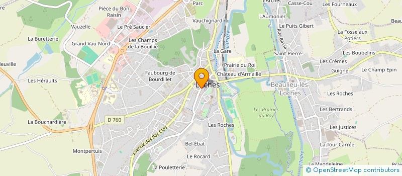 localisation de l'entreprise SCI CAMEX  LOCHES