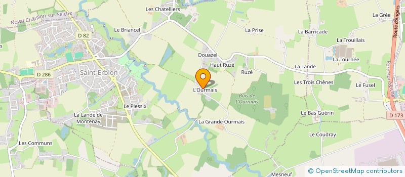 localisation de l'entreprise SCI CAMFO 3  SAINT-ERBLON