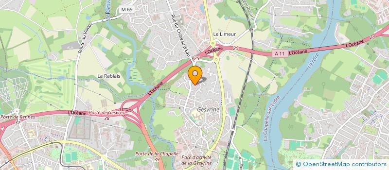 localisation de l'entreprise SCI CAMI  LA CHAPELLE-SUR-ERDRE