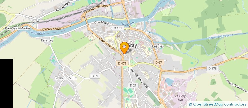 localisation de l'entreprise SCI CAMIAL  CHARGEY-LES-GRAY