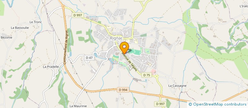 localisation de l'entreprise SCI CAMICHRIS  RIGNAC