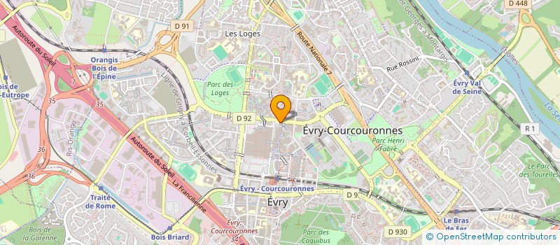 localisation de l'entreprise SCI CAMICO  EVRY-COURCOURONNES
