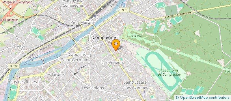 localisation de l'entreprise SCI CAMIJO  COMPIEGNE