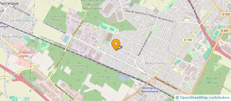 localisation de l'entreprise SCI CAMILIE  BEAUCHAMP