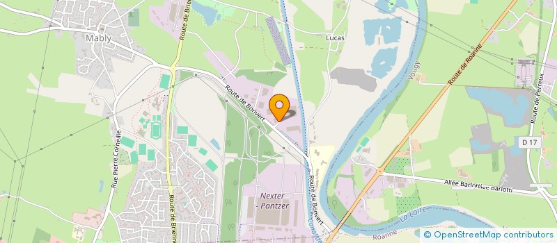 localisation de l'entreprise SCI CAMILINE  MABLY