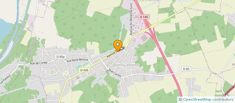 localisation de l'entreprise SCI CAMILLE 1 à QUINCY-VOISINS