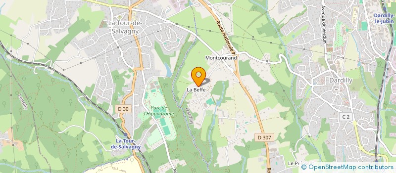 localisation de l'entreprise SCI CAMILLE  DARDILLY