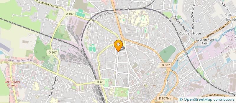 localisation de l'entreprise SCI CAMILLE à NEVERS