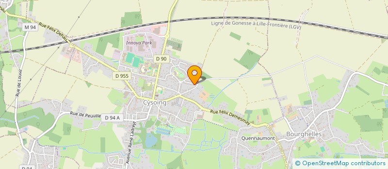 localisation de l'entreprise SCI CAMILLE  CYSOING