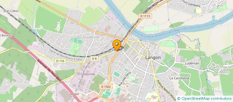 localisation de l'entreprise SCI CAMILLE  LANGON