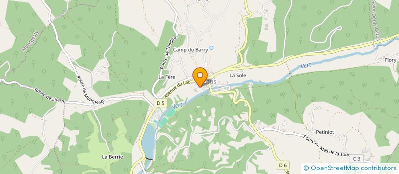 localisation de l'entreprise SCI CAMILLE  CATUS