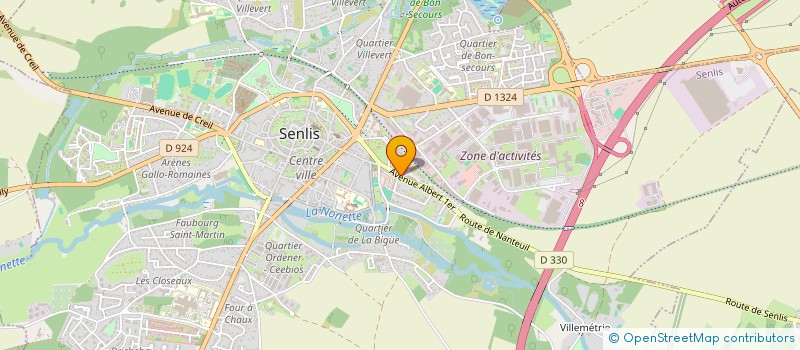 localisation de l'entreprise SCI CAMILLE  SENLIS