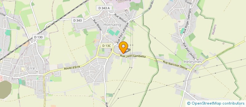 localisation de l'entreprise SCI CAMILLE  HORNAING