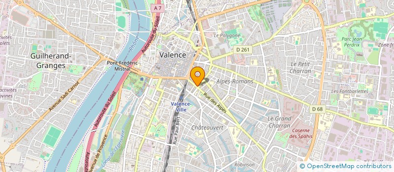 localisation de l'entreprise SCI CAMILLE à VALENCE