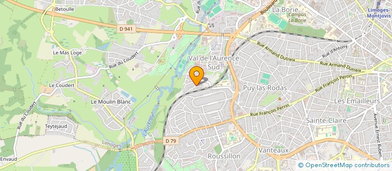 localisation de l'entreprise SCI CAMILLE à LIMOGES