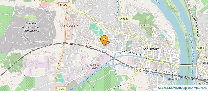 localisation de l'entreprise SCI CAMILLE  BEAUCAIRE