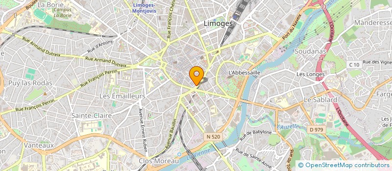 localisation de l'entreprise SCI CAMILLE à LIMOGES