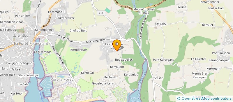 localisation de l'entreprise SCI CAMILLE  LA FORET-FOUESNANT