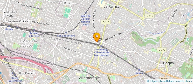 localisation de l'entreprise SCI CAMILLE à VILLEMOMBLE