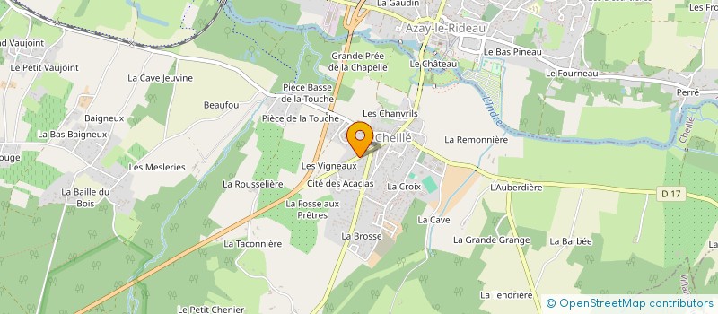 localisation de l'entreprise SCI CAMILLE  CHEILLE