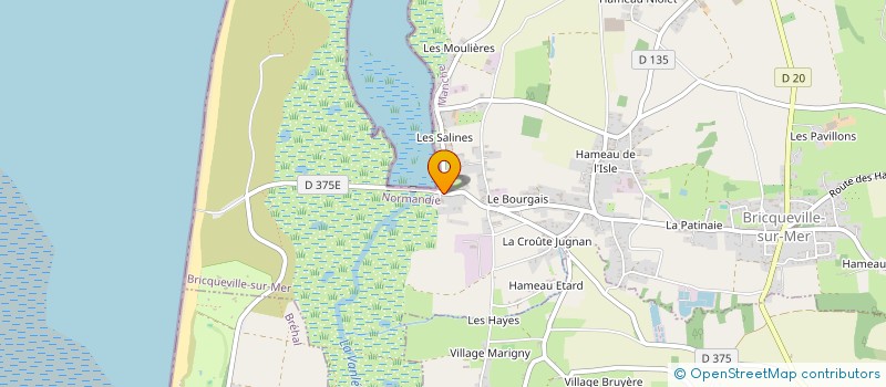 localisation de l'entreprise SCI CAMILLE  BRICQUEVILLE-SUR-MER