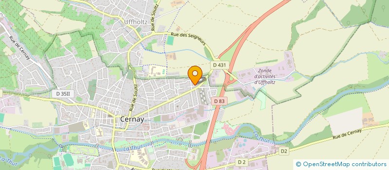 localisation de l'entreprise SCI CAMILLE  CERNAY