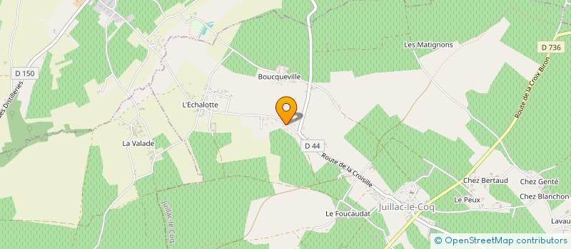localisation de l'entreprise SCI CAMILLE à JUILLAC-LE-COQ