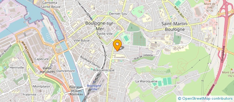 localisation de l'entreprise SCI CAMILLE ENLART  BOULOGNE-SUR-MER