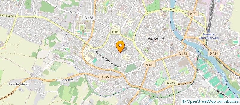 localisation de l'entreprise SCI CAMILLE ET JULIE à AUXERRE