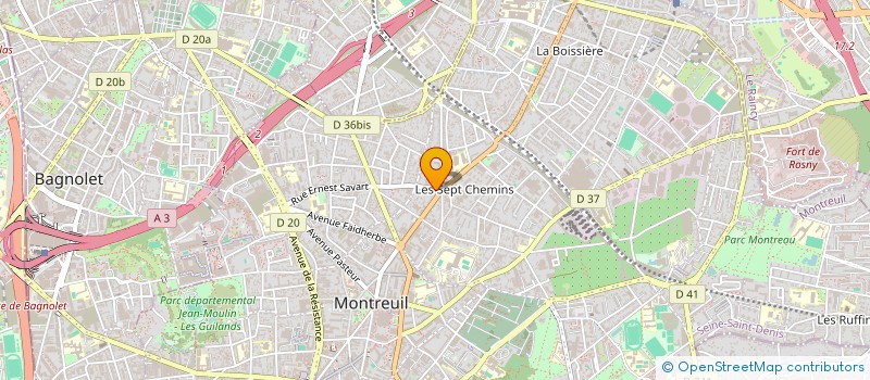 localisation de l'entreprise SCI CAMILLE RENAUD à MONTREUIL