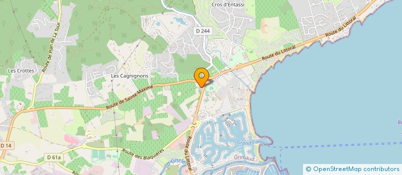 localisation de l'entreprise SCI CAMILLOU à GRIMAUD
