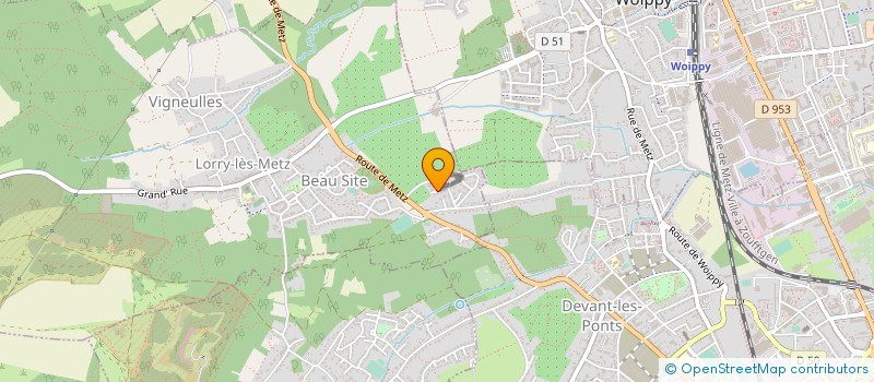 localisation de l'entreprise SCI CAMILUCY  LORRY-LES-METZ