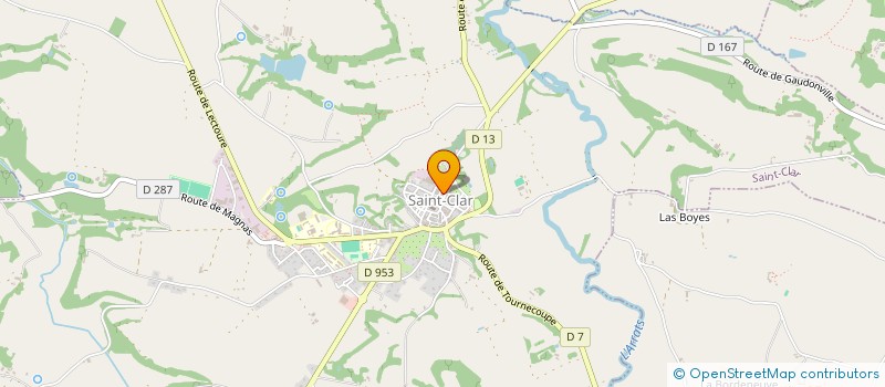 localisation de l'entreprise SCI CAMJOUAN  SAINT-CLAR