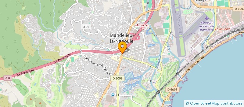 localisation de l'entreprise SCI CAMLY à MANDELIEU-LA-NAPOULE
