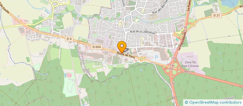 localisation de l'entreprise SCI CAMM à PONTAULT-COMBAULT