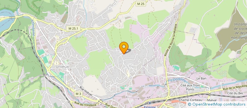 localisation de l'entreprise SCI CAMO  UNIEUX