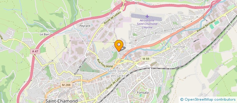 localisation de l'entreprise SCI CAMOLI  SAINT-CHAMOND